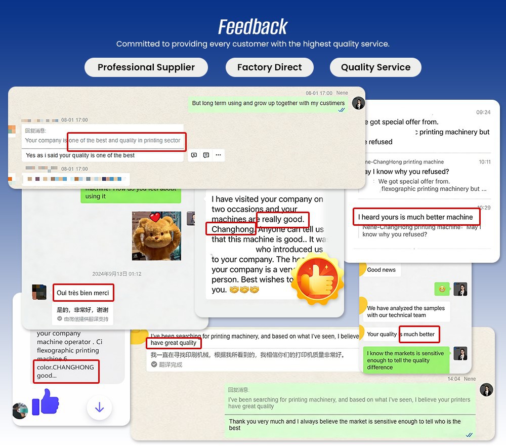 Changhong Flexo customer reviews Changhong Flexo customer reviews